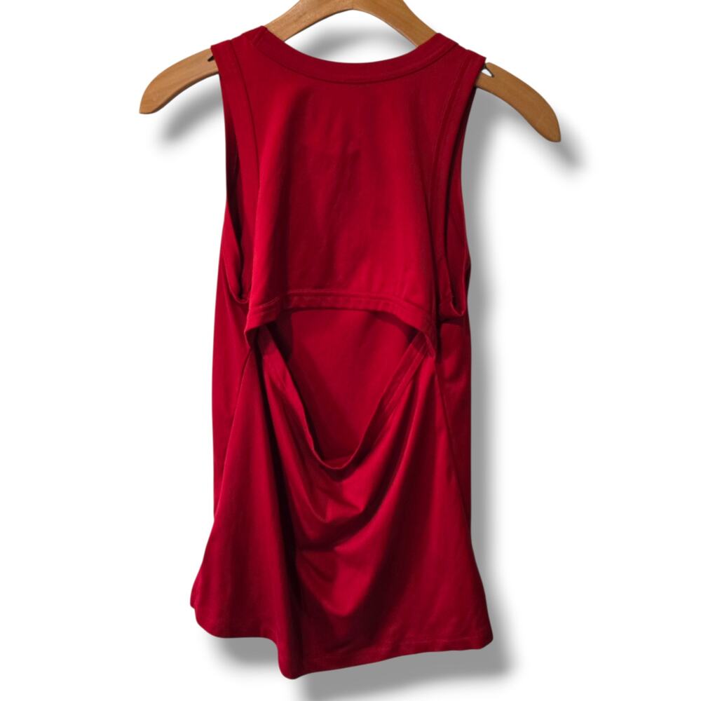 Nike Dri-FIT Red Cut-Out Back Training Tank – Small - Picture 4 of 7